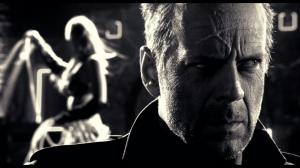 Bruce Willis Face BW Sin City HD wallpaper thumb