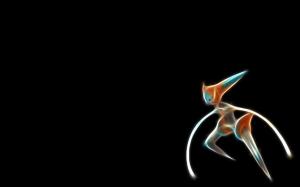 Deoxys, Abstract, Black Background wallpaper thumb