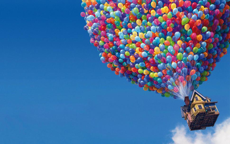 UP Movie Balloons House wallpaper,movie HD wallpaper,house HD wallpaper,balloons HD wallpaper,creative & graphics HD wallpaper,1920x1200 wallpaper