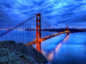 Golden Gate Bridge At Dusk wallpaper thumb