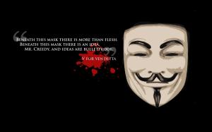 V for Vendetta Mask HD wallpaper thumb