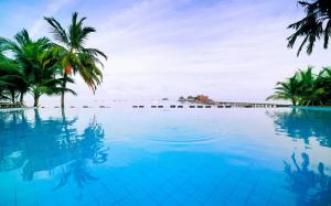 Pool Resort Maldives wallpaper thumb
