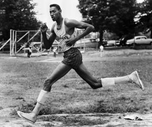 Man, Running, Sports, Monochrome wallpaper thumb