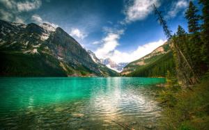 Canada nature, mountains, sky, lake, trees, Banff National Park wallpaper thumb