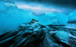 Cold, ice, sea, blue style wallpaper thumb