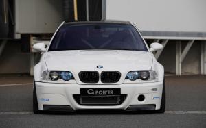 BMW M3 E46 White Front Tuning wallpaper thumb