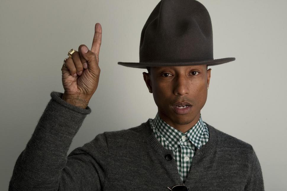 Pharrell Williams with a big hat wallpaper,celebrity HD wallpaper,pharrell HD wallpaper,williams HD wallpaper,music HD wallpaper,singer HD wallpaper,2048x1365 wallpaper