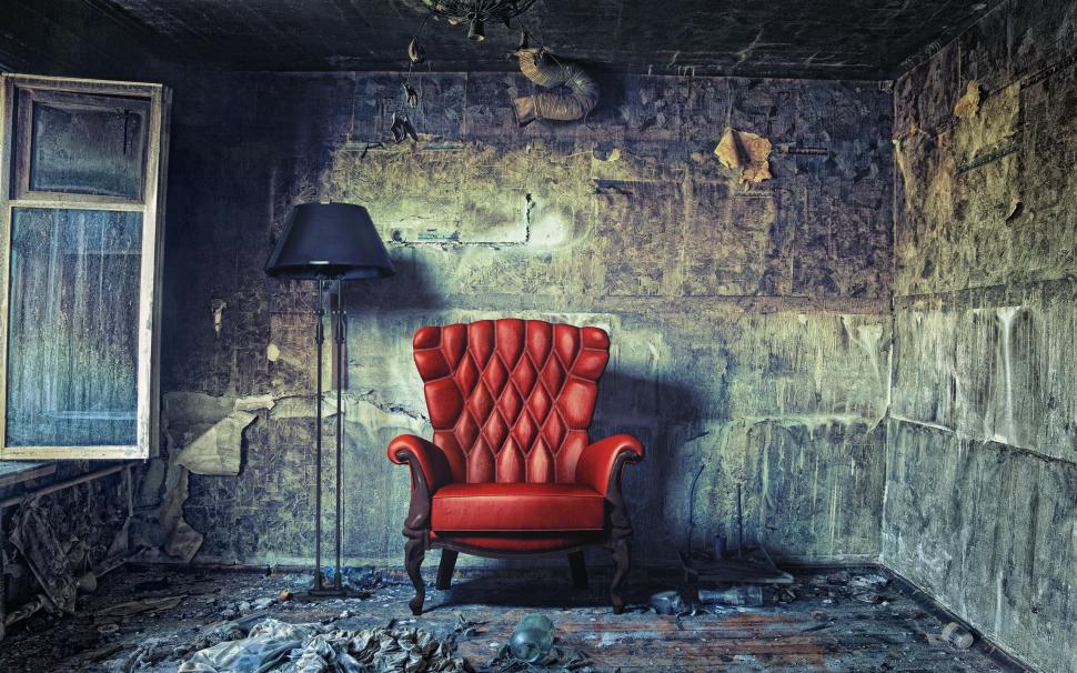 Chair in room wallpaper,room HD wallpaper,chair HD wallpaper,Red HD wallpaper,light HD wallpaper,window HD wallpaper,2560x1600 wallpaper