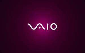 Sony Vaio logo, purple background wallpaper thumb