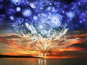 Happy New Year Fireworks  High Definition wallpaper thumb