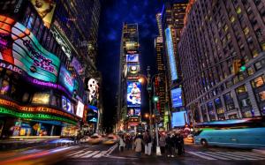 Times Square Night HD wallpaper thumb