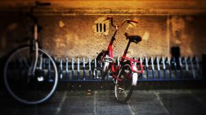 Bicycle parking street wallpaper thumb