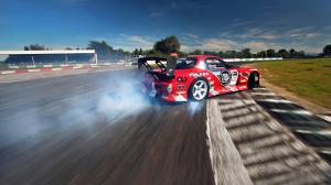 Mazda RX-7 racing drift smoke wallpaper thumb