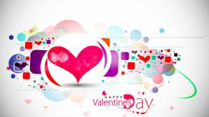 Happy Valentine's Day, love hearts, vector, abstract wallpaper thumb
