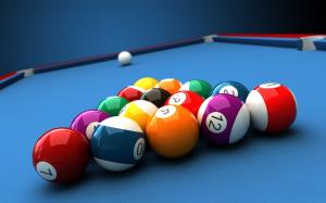 Billiards Table and Balls wallpaper thumb