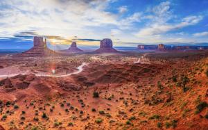 landscape, photography, sky, clouds, land, monument valley, Colorado Plateau, wallpaper thumb