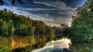 Germany, Landscape, River, Trees wallpaper thumb