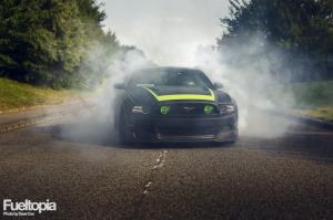Mustang, Car, 2014 Ford Mustang RTR, Smoke, Road wallpaper thumb