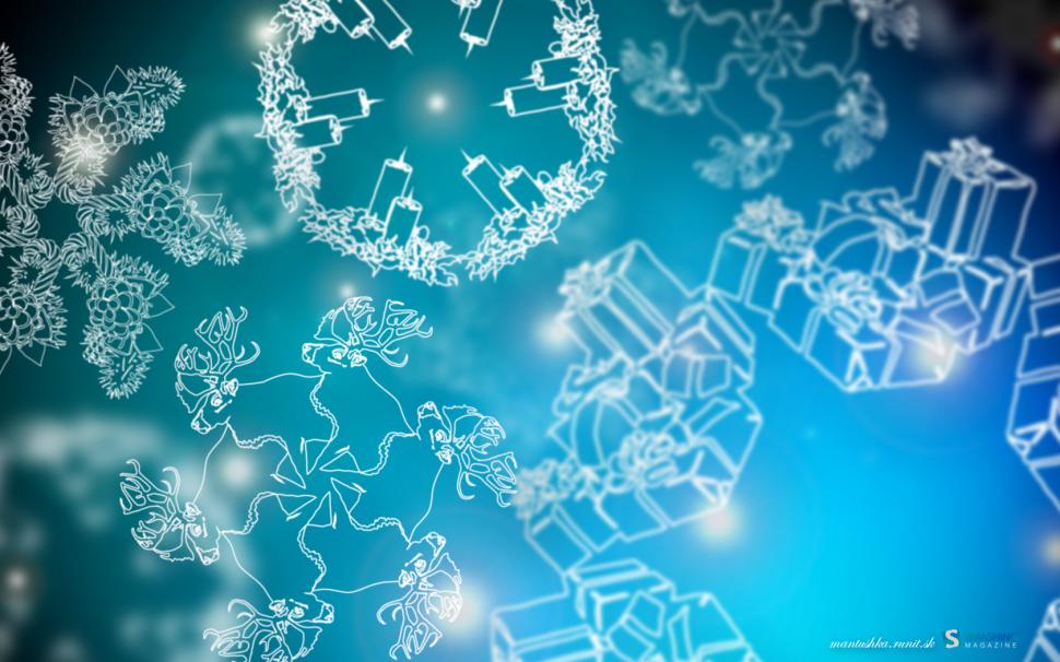 Christmas Snowflakes HD wallpaper,christmas wallpaper,snowflakes wallpaper,1680x1050 wallpaper