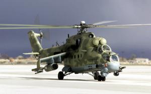 Camouflage military helicopter wallpaper thumb