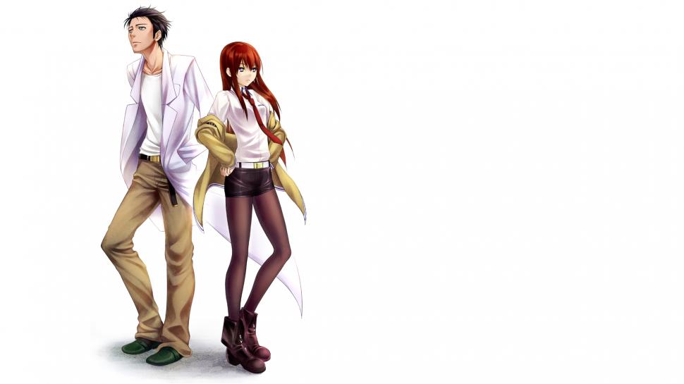 Steins;Gate Anime White HD wallpaper,cartoon/comic HD wallpaper,anime HD wallpaper,white HD wallpaper,gate HD wallpaper,steins HD wallpaper,1920x1080 wallpaper