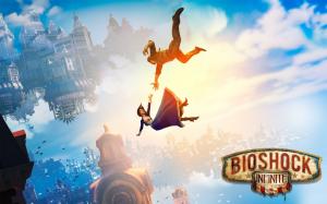 Falling, Falling Skies, BioShock Infinite, Video Games, Digital Art wallpaper thumb