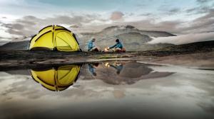 Tent Reflection Camp Camping HD wallpaper thumb