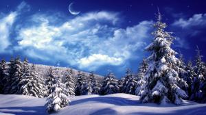 Awesome Supermoon Winter High Resolution Photos wallpaper thumb