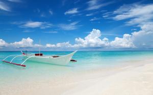 Sea, Beach, Thailand, Boat, Summer, Blue Sky, Landscape wallpaper thumb