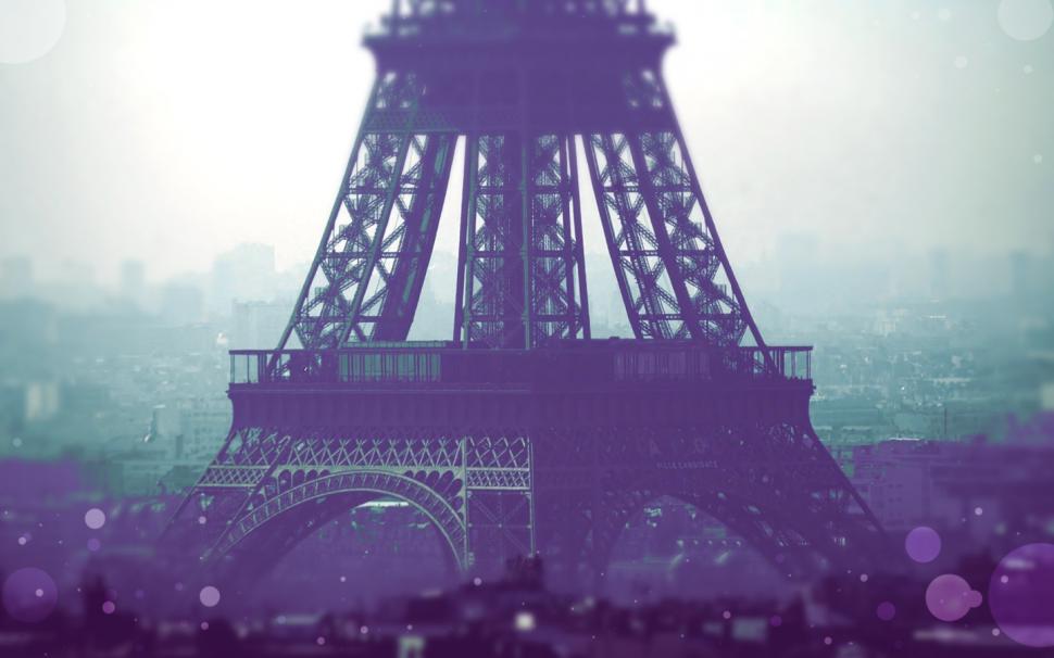 Eiffel Tower Paris Tilt-Shift HD wallpaper,architecture wallpaper,tower wallpaper,paris wallpaper,shift wallpaper,tilt wallpaper,eiffel wallpaper,1440x900 wallpaper