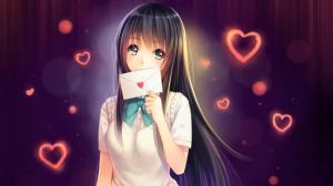 Love letter addressed to you, anime girls, cute, beautiful, love wallpaper thumb