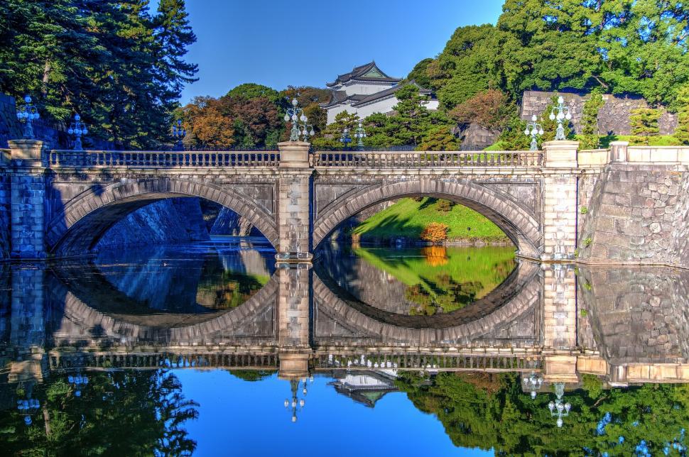 Imperial Palace, Tokyo wallpaper,water HD wallpaper,reflection HD wallpaper,Japan HD wallpaper,Tokyo HD wallpaper,moat HD wallpaper,Palace HD wallpaper,Imperial Palace HD wallpaper,Nijubashi Bridge HD wallpaper,Nidzyubasi Bridge HD wallpaper,Bridge HD wallpaper,2048x1360 wallpaper