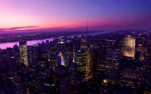Twilight in New York City HD wallpaper thumb