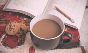 Coffee, Books, Cookies, Pencil wallpaper thumb