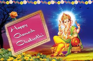 Happy Ganesh Chaturthy Greetings HD Indian God Photos wallpaper thumb