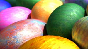 Colored Easter Eggs HD wallpaper thumb