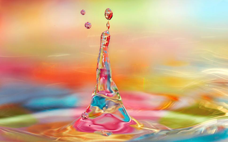 Water droplets of the moment, bright colorful wallpaper,Water HD wallpaper,Droplets HD wallpaper,Moment HD wallpaper,Bright HD wallpaper,Colorful HD wallpaper,2560x1600 wallpaper
