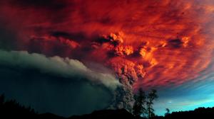 Volcano Smoke Eruption Cloud HD wallpaper thumb
