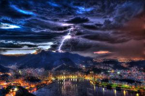 Rio de Janeiro, Brazil, thunder wallpaper thumb