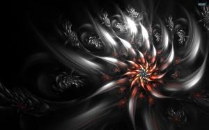 Silver Flower Abstract wallpaper thumb