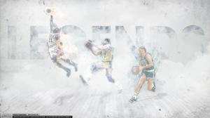 Legends Basketball Larry Bird Michael Jordan Magic Johnson HD wallpaper thumb