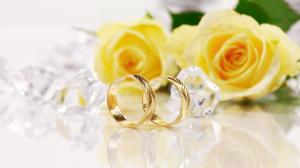 Wedding, Ring, Flowers, Gold, Photography, Depth Of Field wallpaper thumb