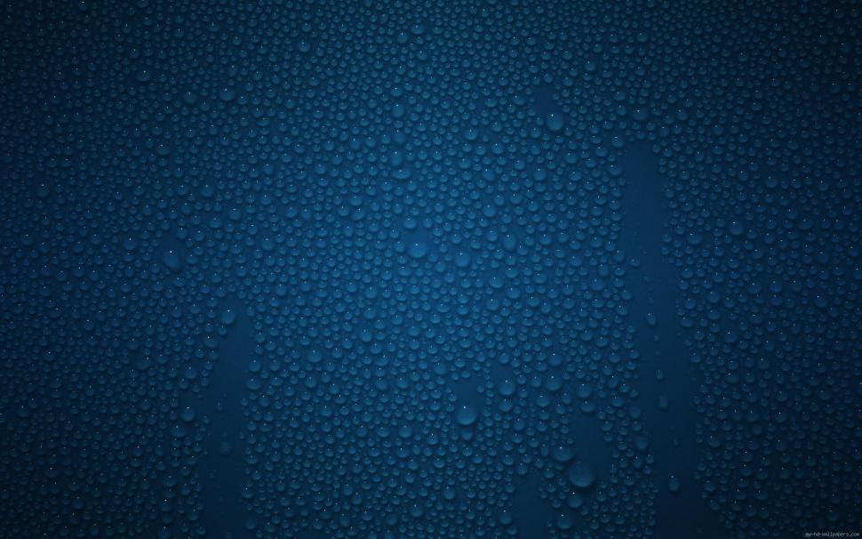 Water drops on a blue background wallpaper,drop HD wallpaper,water HD wallpaper,blue HD wallpaper,bubble HD wallpaper,diverse HD wallpaper,1920x1200 wallpaper