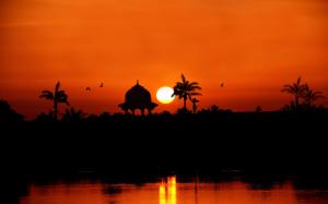 Egypt Nile Sunset Landscape wallpaper thumb