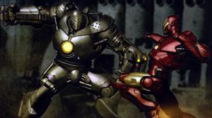 Iron Man Fight Machine HD wallpaper thumb