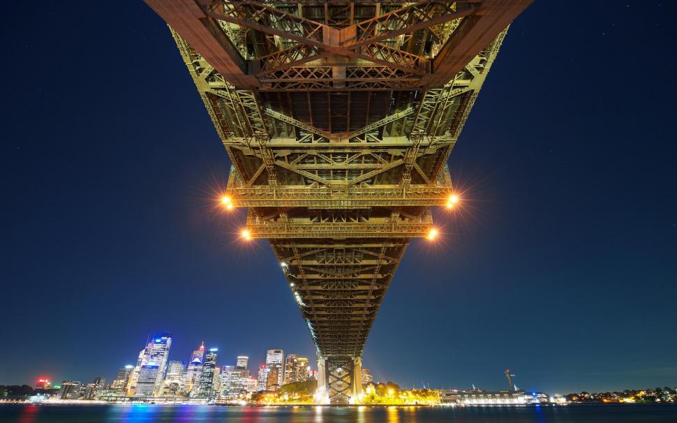 Sydney Bay Bridge wallpaper,bridge HD wallpaper,sydney HD wallpaper,travel & world HD wallpaper,2560x1600 wallpaper