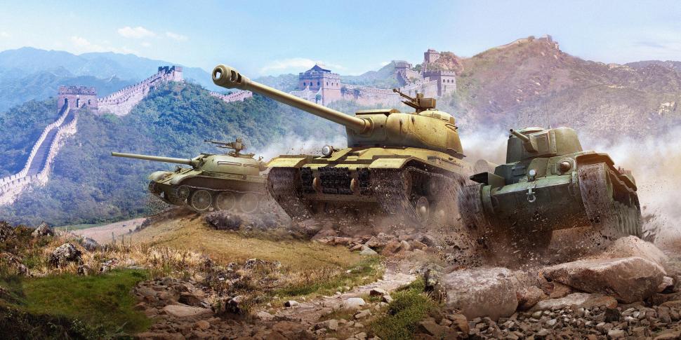 World of Tanks Tanks The Great Wall of China Chinese tanks Games Army wallpaper,games HD wallpaper,army HD wallpaper,world of tanks HD wallpaper,tanks HD wallpaper,the great wall of china HD wallpaper,tanks from games HD wallpaper,4000x2000 wallpaper