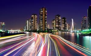 Beautiful Tokyo City Lights  Wide HD wallpaper thumb
