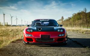 Mazda RX-6 red sport car front view wallpaper thumb