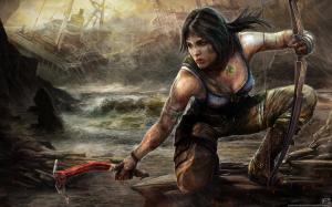 Lara Croft Tomb Raider Artwork wallpaper thumb